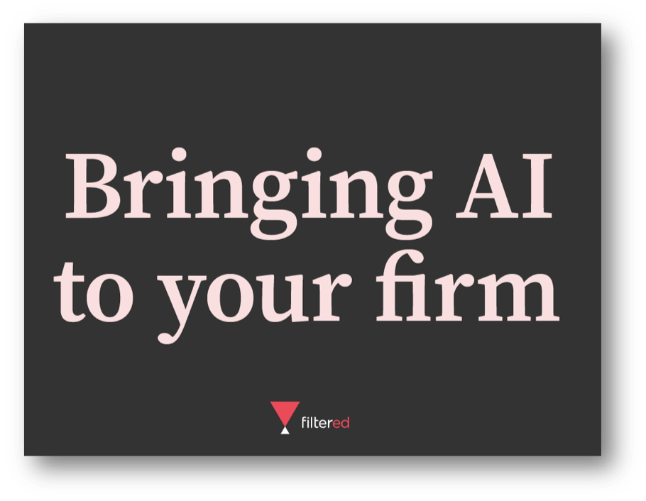 Bringing AI To Your Firm